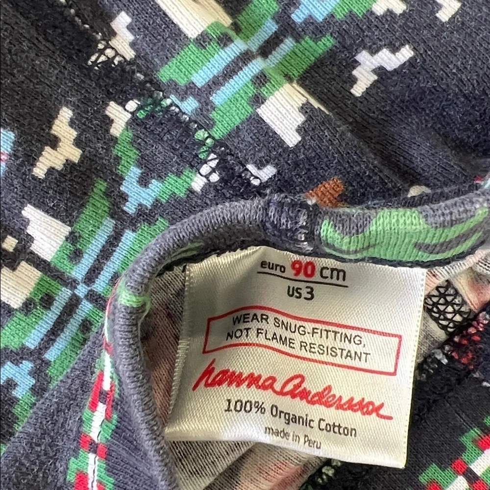 Hanna Andersson Fairisle gnome pajama set kids 3T holiday Christmas